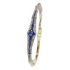 1920 s Wrist Candy: A Fusion of Sapphire and Diamonds